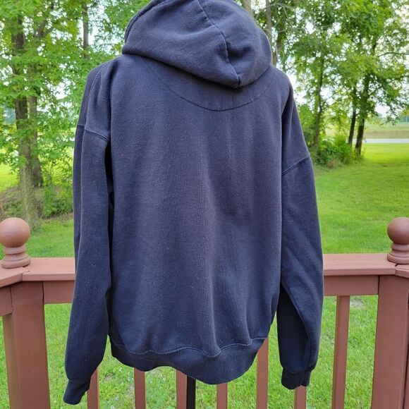 Wings Beach Outfitters Black Long Sleeve Cotton-Blend Hoodie Men's Size XL - Picture 5 of 7